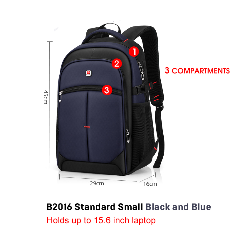 BALANG Laptop Backpack Men Women Bolsa Mochila for 14-17Inch Notebook Computer Rucksack School Bag Backpack for Teenagers: Standard Small Bk BU