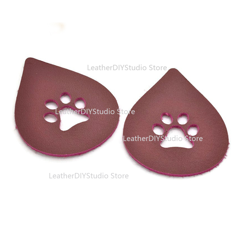 Japan Steel Blade Leather Paw Print Teardrop Earrings Supplies Die Cut Rule Cutter Mold for DIY Leather Punch Crafts Tool
