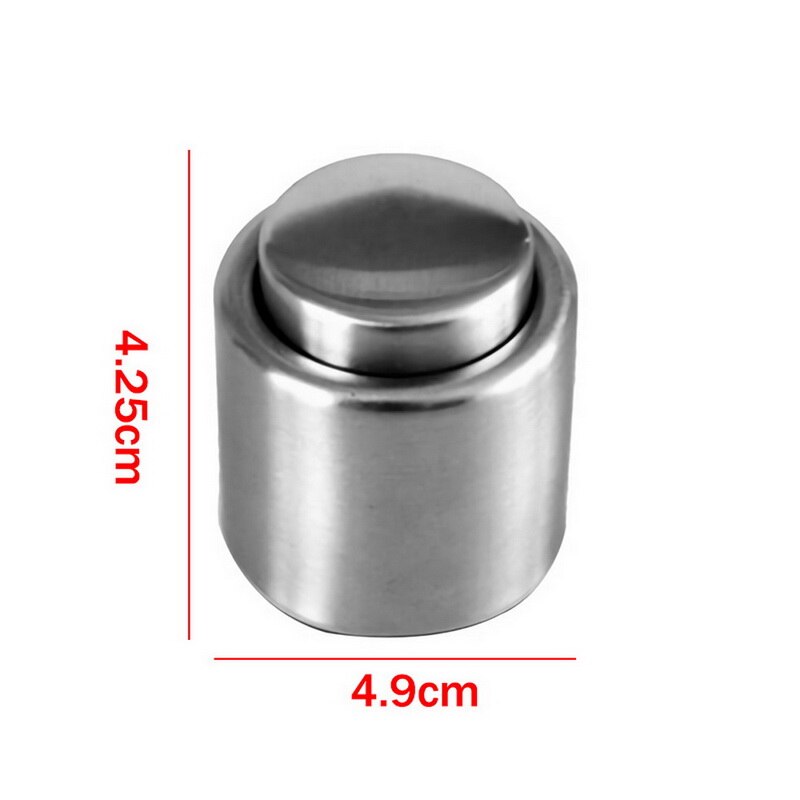 1PCs Stainless Steel Heart Wine Stoppers Champagne Wine Bottle Stopper Year Valentines Wedding Favors Cork Corkscrew: sliver 4