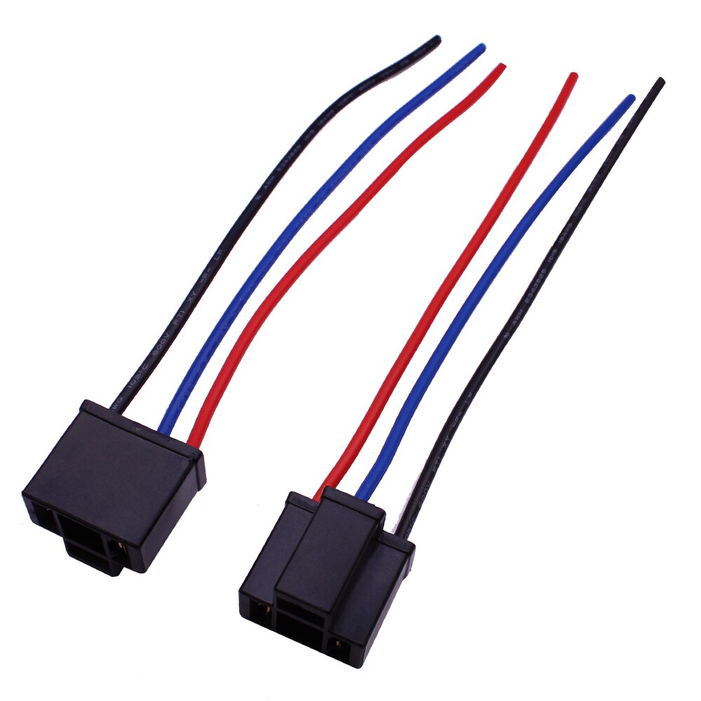 YUNPICAR H4 9003 HB2 Kabelboom Koplampen Wire Sockets H4 om 3 Pin Adapter voor Koplamp Mistlamp 2 STUKS