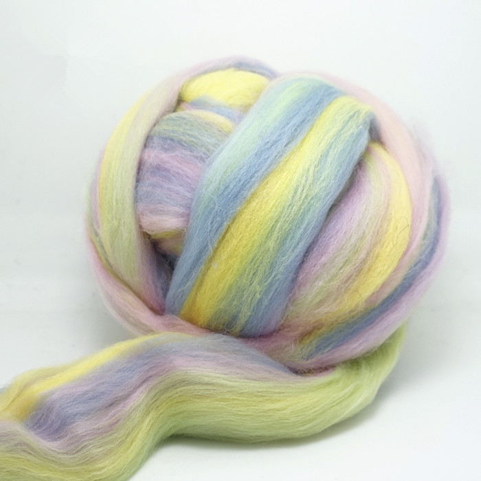 20G/50G 100% Wol Extra Fijne Kleur Mengsel Merino Wol Roving Fiber Perfect In Nat En Naald vilten