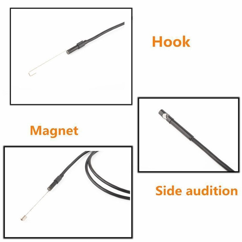 Cámara endoscópica Flexible de 5,5 Mm, Ip67, impermeable, boroscopio de Inspección, para Android, Pc, Notebook, 6LED, ajustable