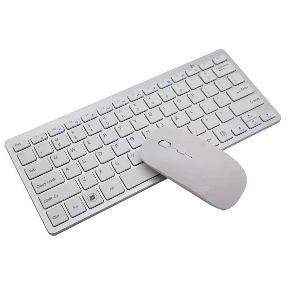 2.4GHz Wireless Keyboard Set Ultra-thin Compact Portable Small Wireless Keyboard and Mouse suitable for PC Desktop Computer