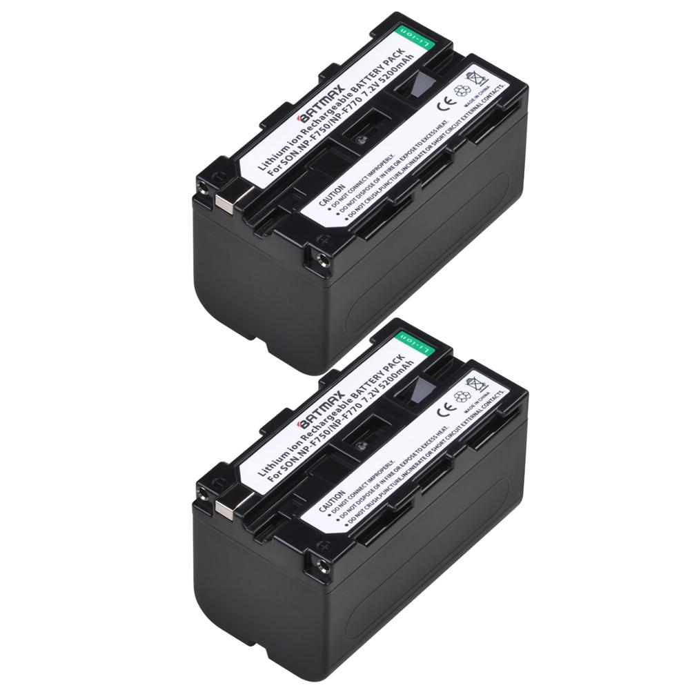4 stk 5200 mah np -f750 np f770 li- ion batteri + lcd usb dobbelt oplader til sony np -f750 np-f770 videokamera led videolampe d & f ccd-rv: 2 stk