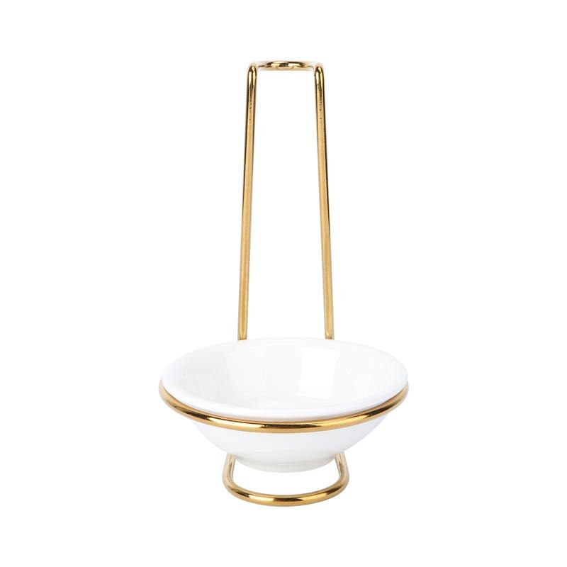 Stainless Steel Spoon Rest Holder Vertical Stand Storage Rack Cookware Organizer Cutlery with Bowl Kitchen Accessories: One Spoon Rest