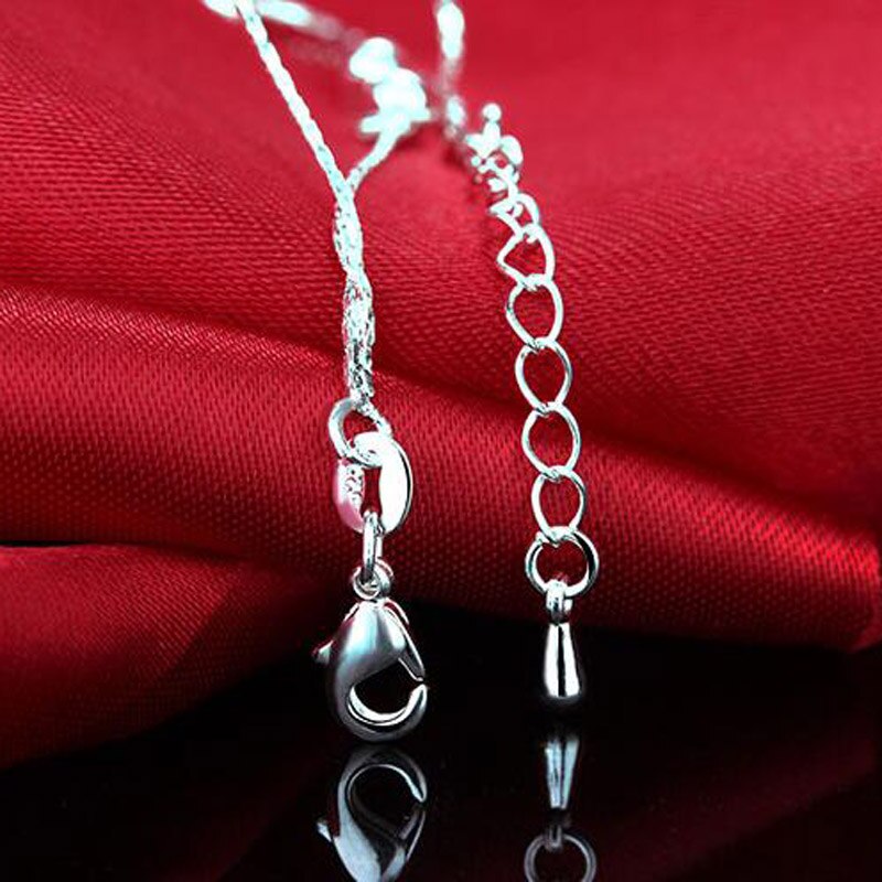 925 Silver Chain Anklets for Women Party Bead Bell Ankle Bracelet Foot Jewelry Girl Best