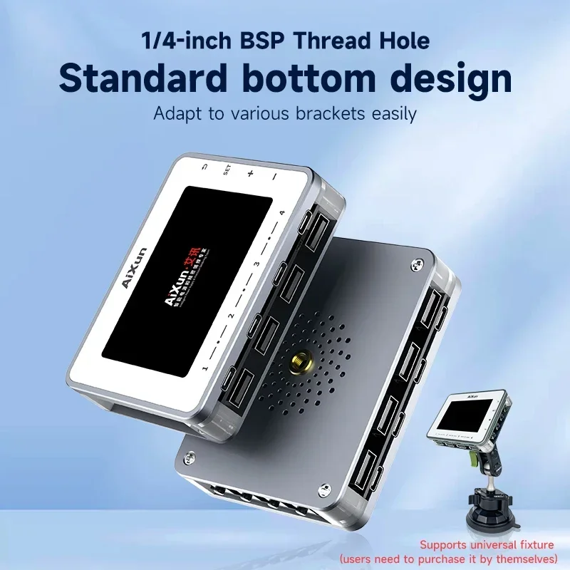 JCID AIXUN PF26 Intelligentes Mehrkanal-Schnellladegerät, 8-Hafen-USB-Digitalanzeige, Blitz QC 3.0, 260 W, SchnellladestationHub