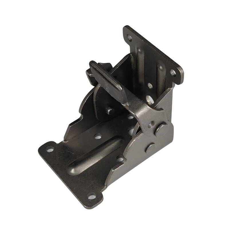 Charnière de Table pliante en fer, support de pieds pliable pour Table et chaise, pieds à verrouillage automatique: black