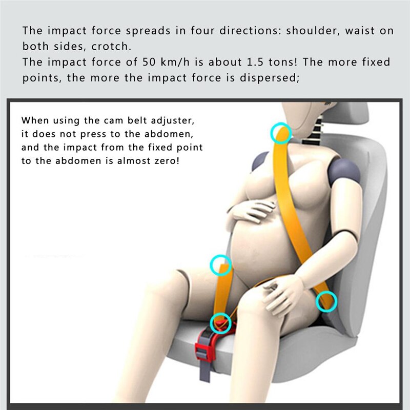 Bilsele kørselssikkerhed behagelig beskyttelsesdæksel justere bælte til gravide kvinder mave universel gravid biltilbehør