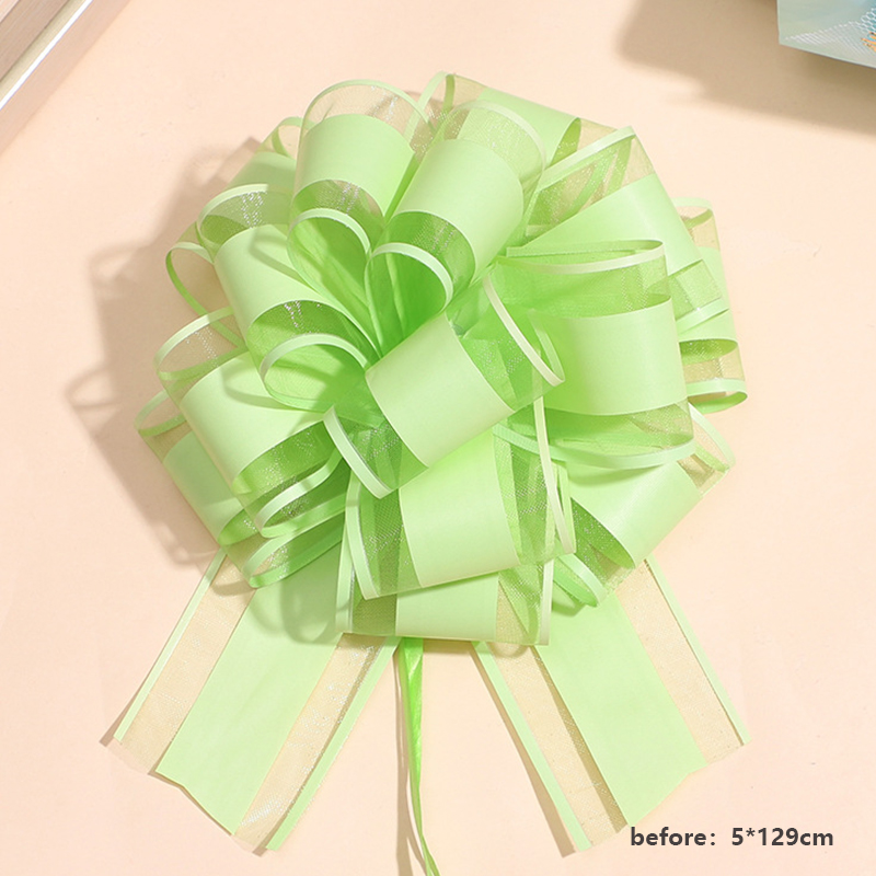 Cinta blanca para coche de boda, lazos para tirar, envoltura de , decoración para coche de boda, suministros para de cumpleaños, sillas Pew, decoración del hogar DIY: Verde oliva