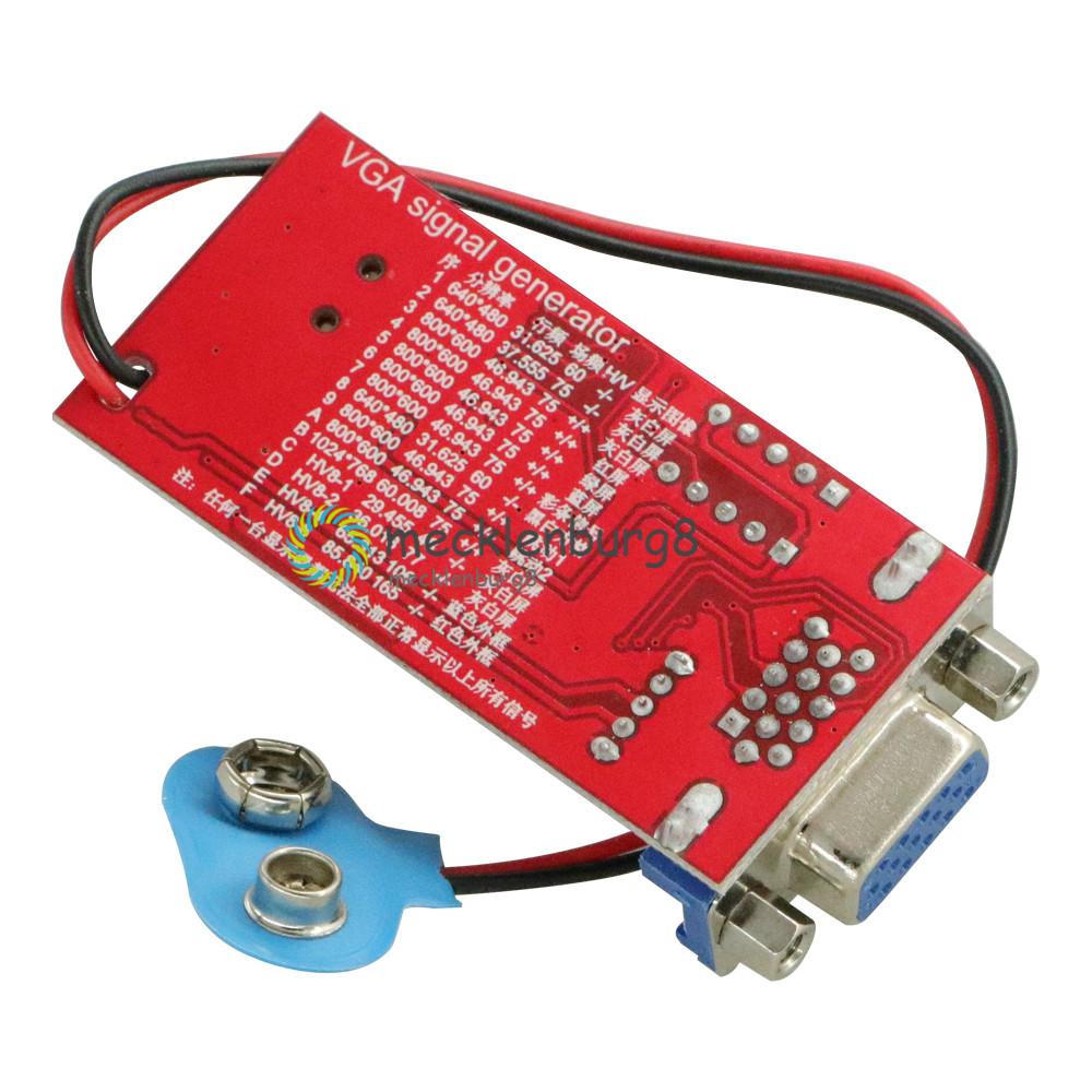 VGA Signal Generator LCD Tester 15 Signaal USB Batterij Dual Voeding LED Display Digitale met Connector Kabel