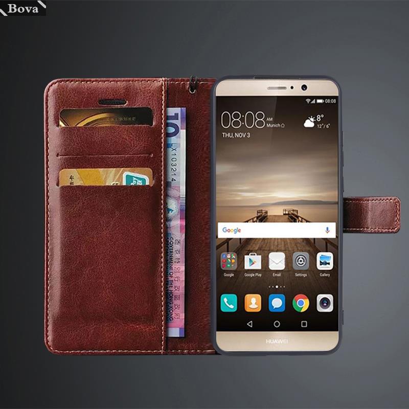 Funda con tarjetero para Huawei Ascend Mate 9, Funda de cuero Pu con tapa, billetera Retro, Fundas de negocios