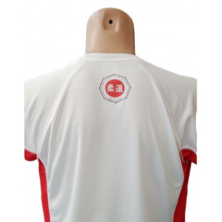 Camiseta blanca roja uchi mata