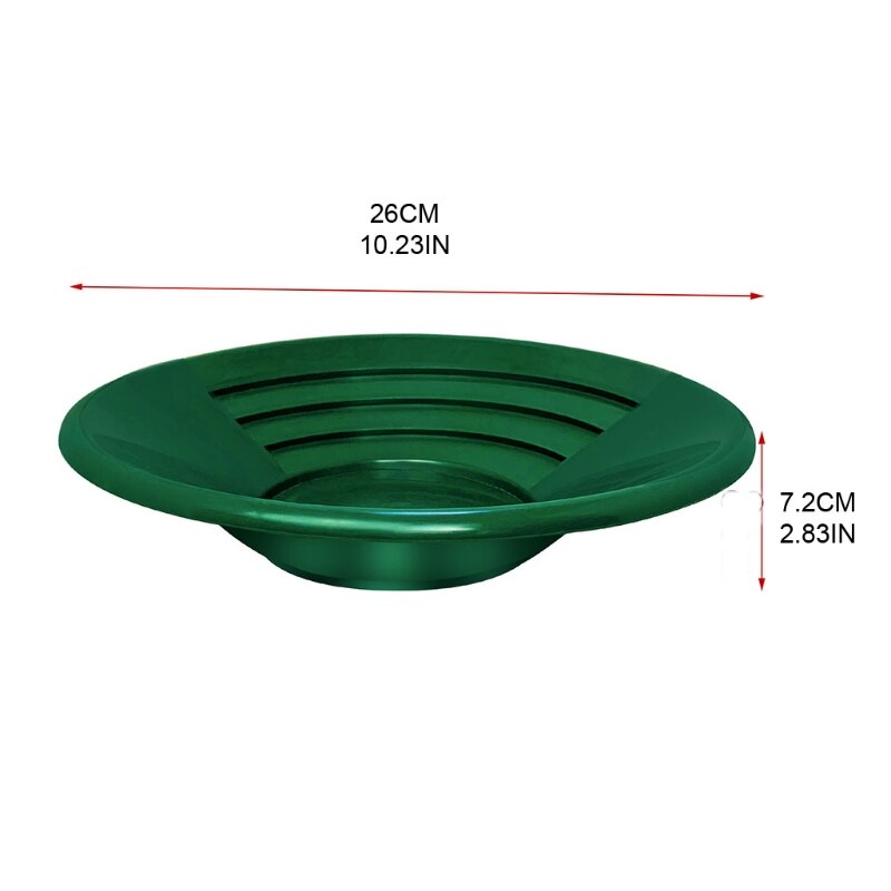 Metal Detector Gold Panning Basin Portable Nugget Sluicing Pan with Riffles Prospecting Dredging Nugget Mining Pan River Tool