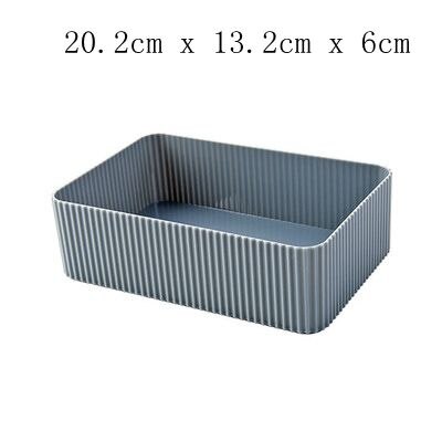 Hoomall Home Office Stationary Storage Container Box Plastic Hollow Makeup Organizer 5 Grids Desktop Sundries Storage Basket
