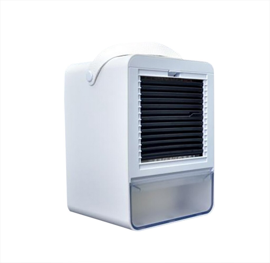 Air Cooler Portable Water Cooling Fan Mini Home Air Conditioner USB Charging Cooler Fan USB Personal Space Cooler Fan: White