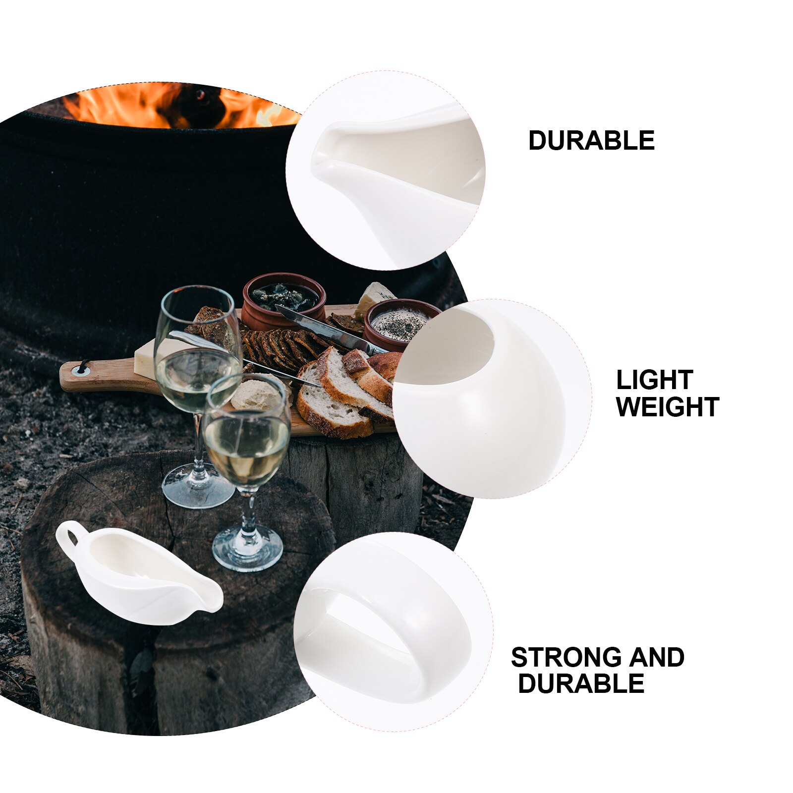 2pcs Ceramic Jugs Sauce Jugs Sauce Storage Containers Kitchen Gadget