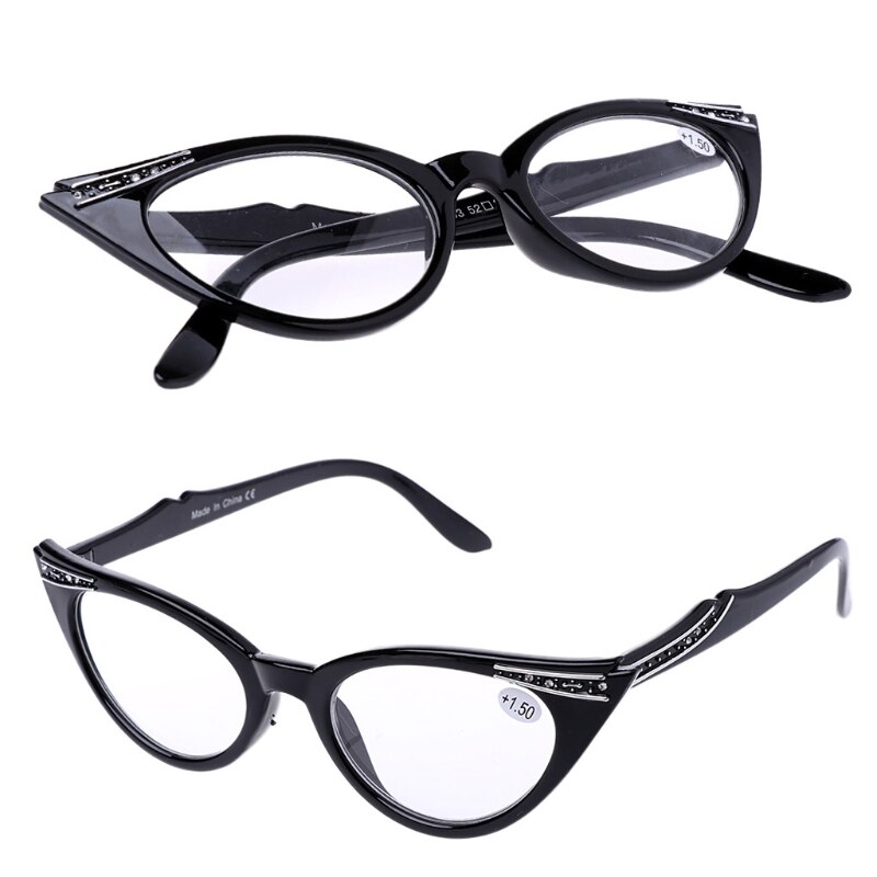 Gafas de lectura tipo ojo de gato para mujer, gafas para presbicia, lente de resina + 1,0 ~ + 3,5