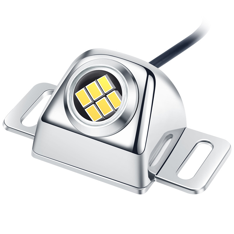Auto achteruitrijwaarschuwingslichten 12-24v universele auto vrachtwagen motorfiets achterlicht achteruit parkeerlicht hoge helderheid led lamp: Diepblauw