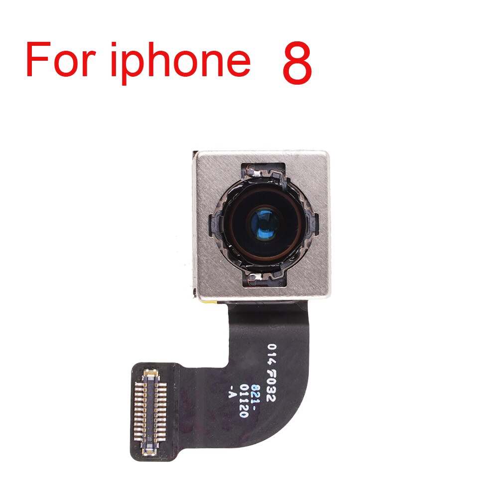 1 pces voltar câmera traseira com flash módulo sensor cabo flexível para iphone 5 5S 5c se 6s 7 8 plus câmera traseira com testado bem: For iphone 8