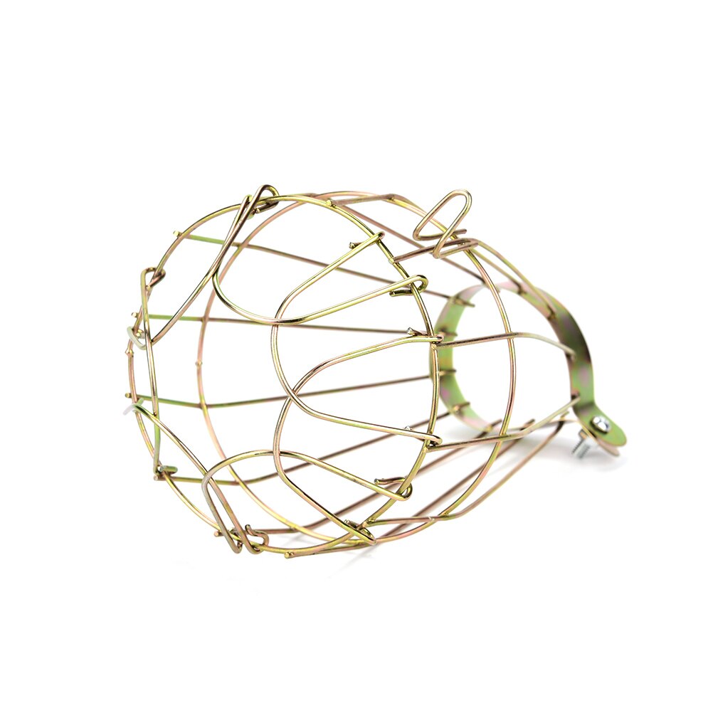 Bombilla de calentamiento antiquemaduras, cubierta protectora de malla de seguridad para lámpara de jaula, cubierta de pantalla de lámpara de calor para reptiles de hierro