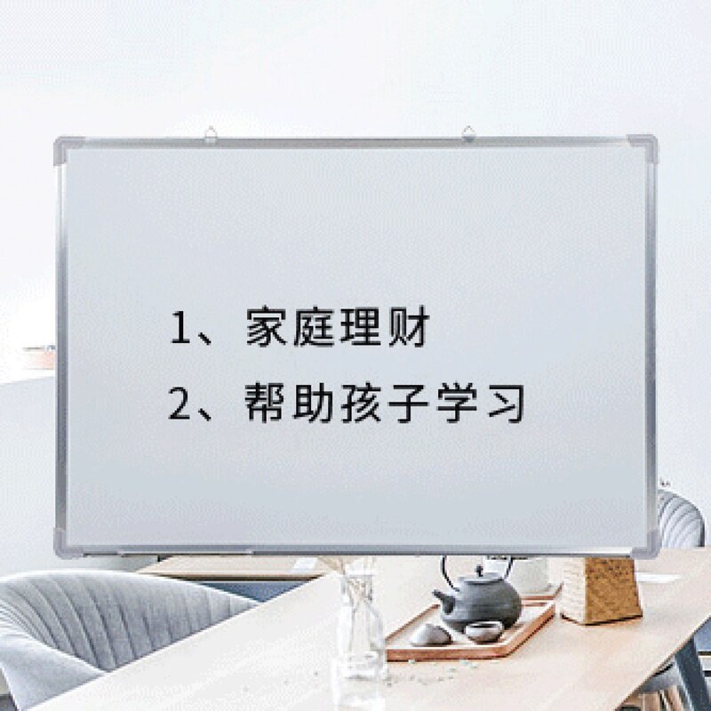Hanging magnetic double-sided writing board training teaching meeting whiteboard small blackboard