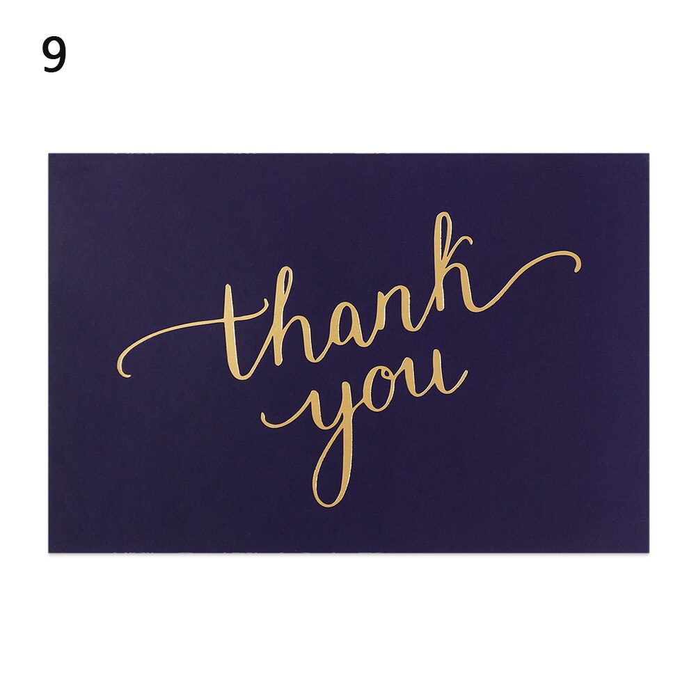 5pcs Gold Embossed Thank You Cards Blank Note Cards with Envelopes Letter Greeting Cards Perfect Business Wedding Cards Gra