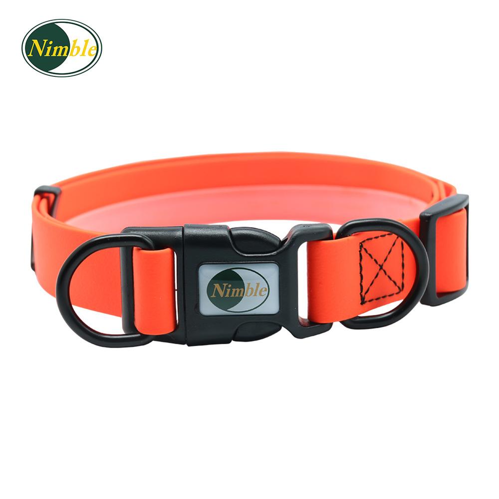 Wendbare Huisdier Halsband Pvc Waterdichte Kraag Anti Vuil Makkelijk Schoon Voor Grote Kleine Honden Puppy dierbenodigdheden: Orange / L