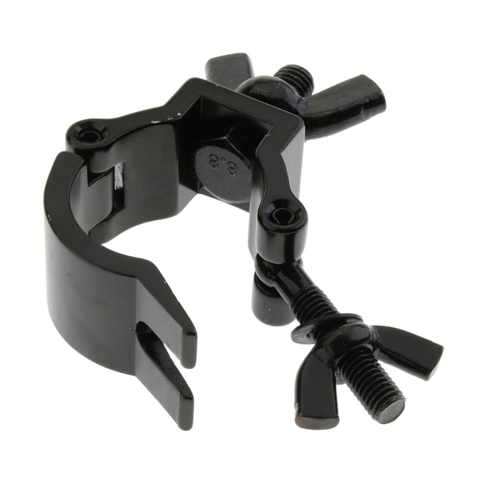 Practical Black Stage Truss Light Clamp Hook 75kg/165.34 Lb Capacity