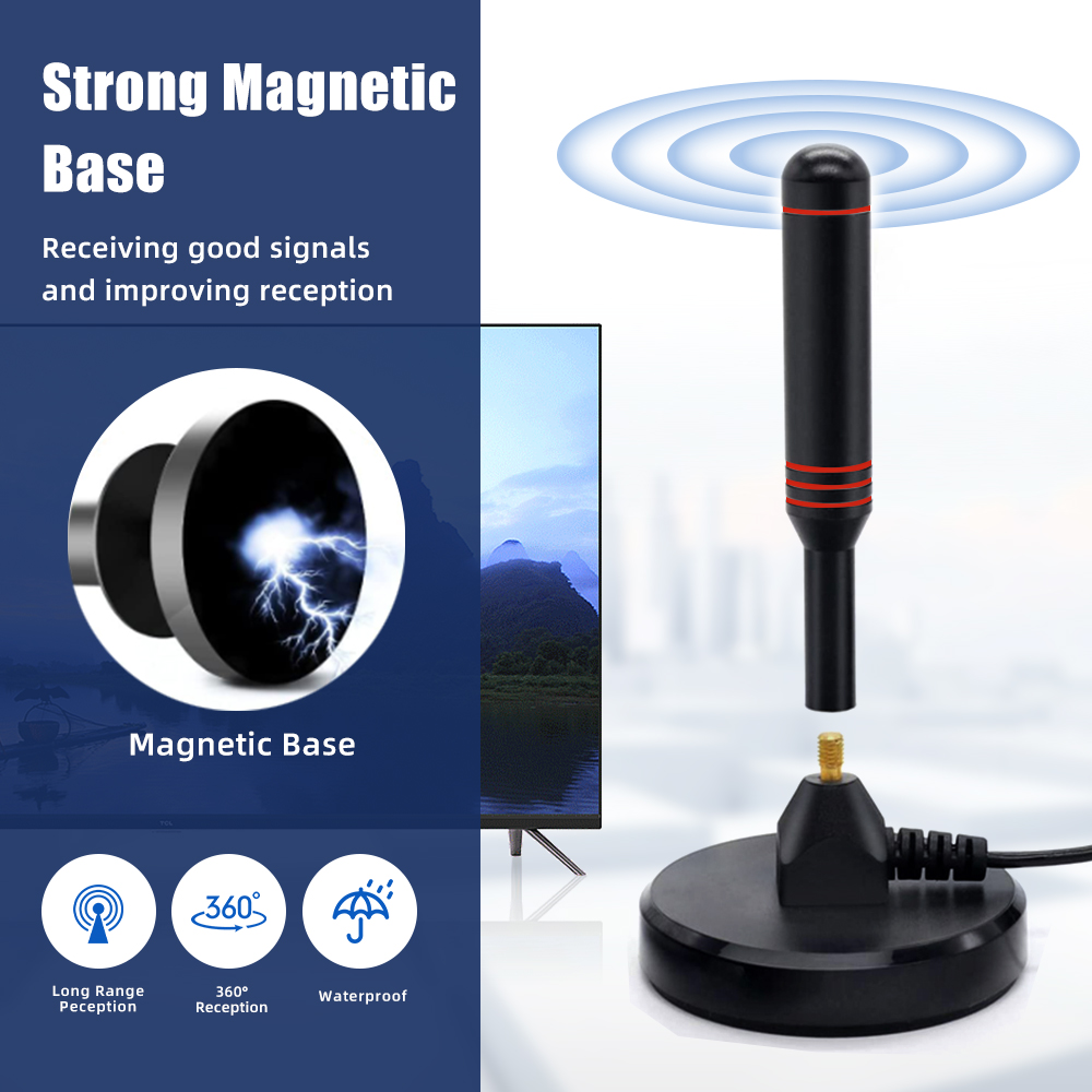 Super signal Hd Digital Indoor Amplified Tv Signal Receiver Antenna 200 Miles UltraHdtvWithAmplifier