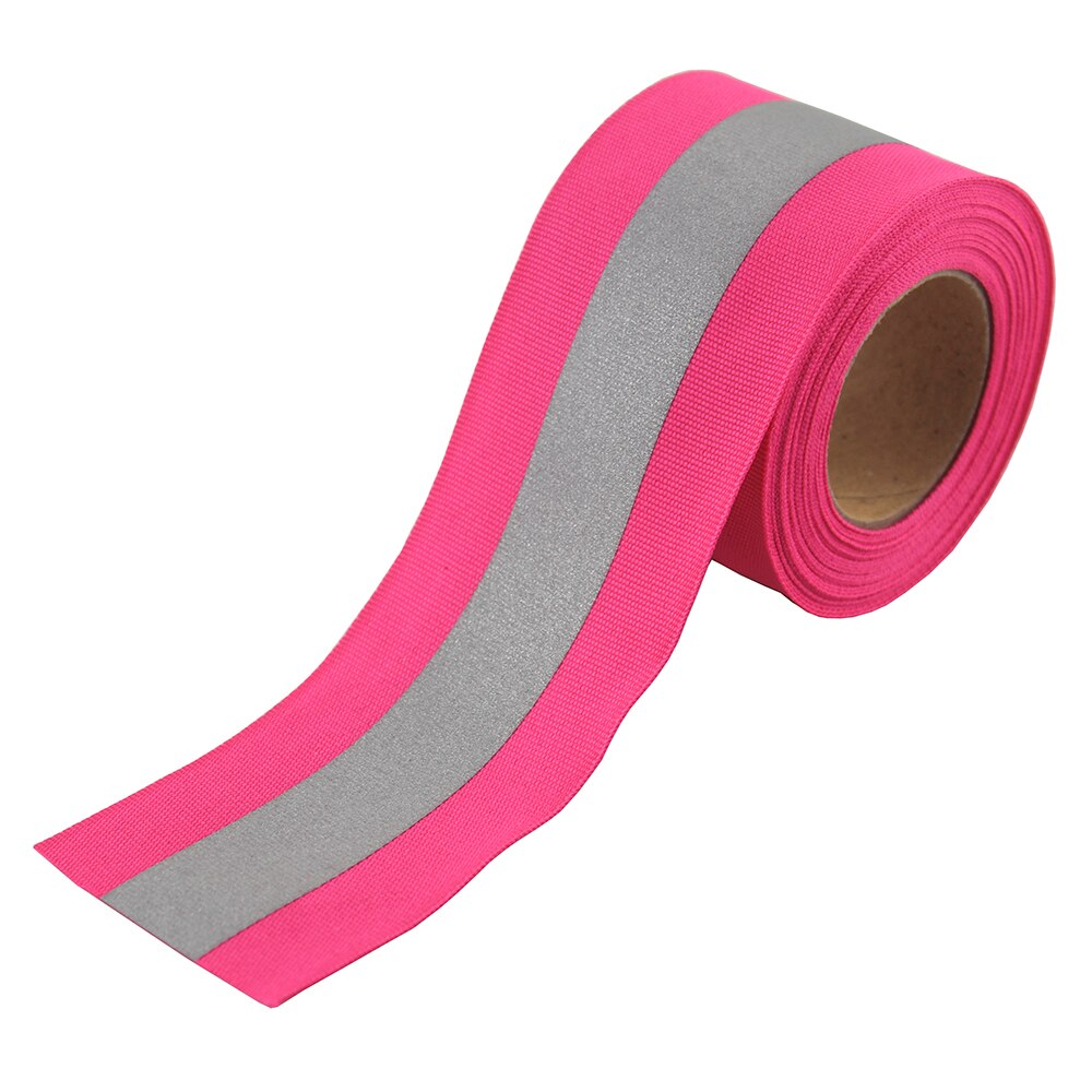 Sew On Silver Reflective Tape for Chothing Safety Fabric Webbing Trim Strip 5cm x 2cm x 2m: Red-2m