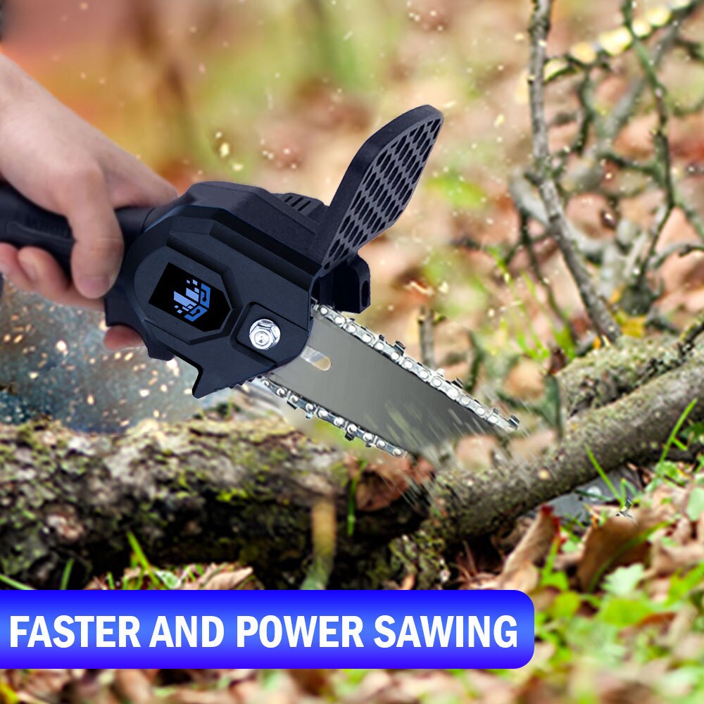 1200W 6 Inch Elektrische Zagen 1000W 4 Inch Elektrische Kettingzagen Verwijderbare Snoeizaag Voor Boom/Tuin/hout Trimmen Voeg 1 Meer Ketting