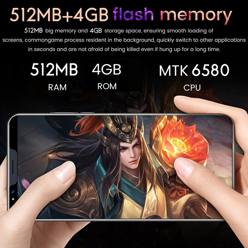 Teléfono Inteligente I13 Plus MTK6580, 5,8 pulgadas, Dual Core, 512MB + 4G RAM, tarjeta Dual, modo de espera Dual, Android 4,4, enchufe europeo