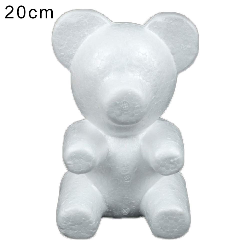 Formato Polistirolo Polistirolo Schiuma Palla Rosa Orso Bianco Del Mestiere per Il FAI DA TE Decorazione Del Partito di Nozze Nuovo Anno di san Valentino Regalo di Giorno: grande