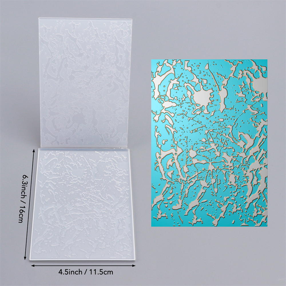 Carpeta de estampado con textura 3D, carpeta de estampado de fondo del Día de San Valentín para plantilla para hacer tarjetas, manualidades de álbum de recortes: Chocolate