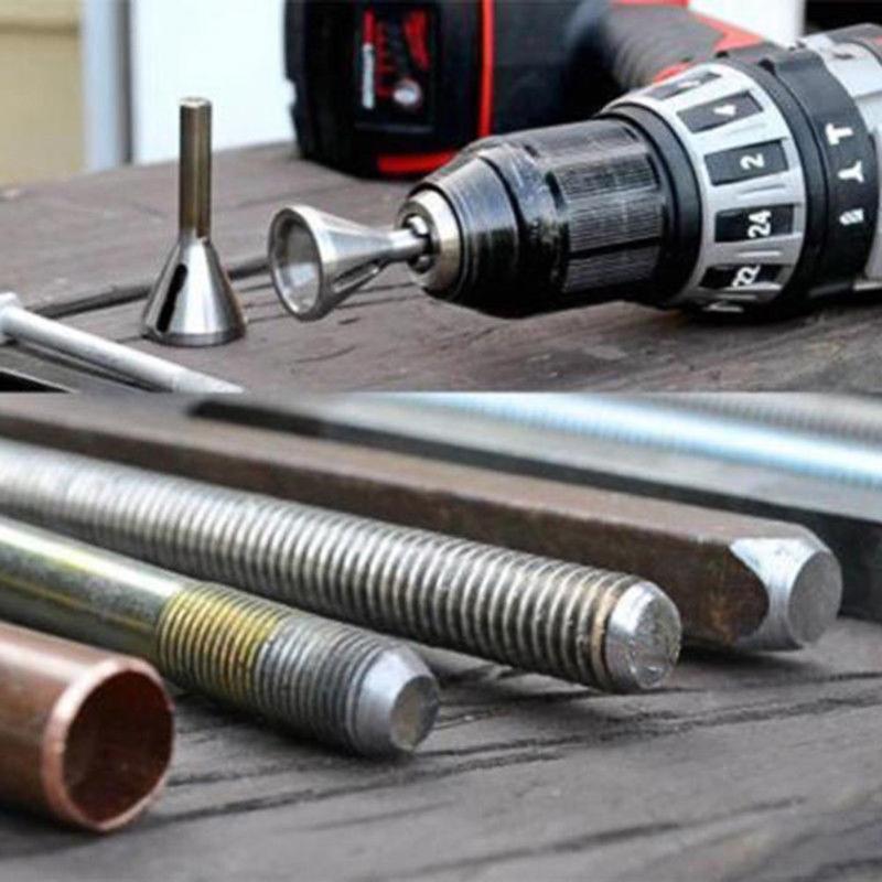 neueste Edelstahl Externe Fase Werkzeug Entgraten Entfernen Gitter Werkzeuge und Langlebig für Metall Bohren Werkzeug