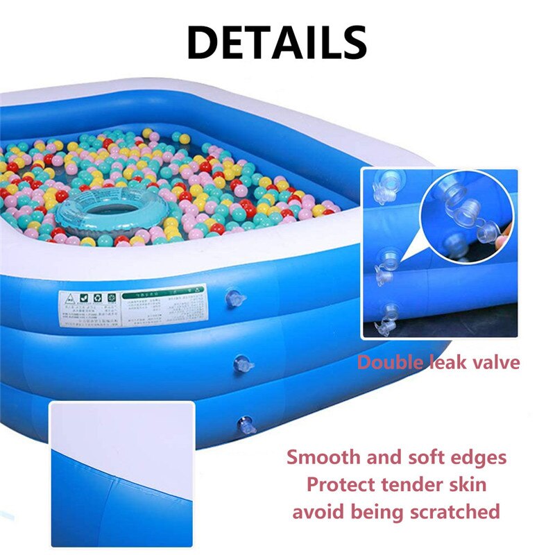 Outdoor Backyard Water Park Family Inflatable Swimming Pool Above Ground Inflatable Pools for Kids Adults Summer Water Party