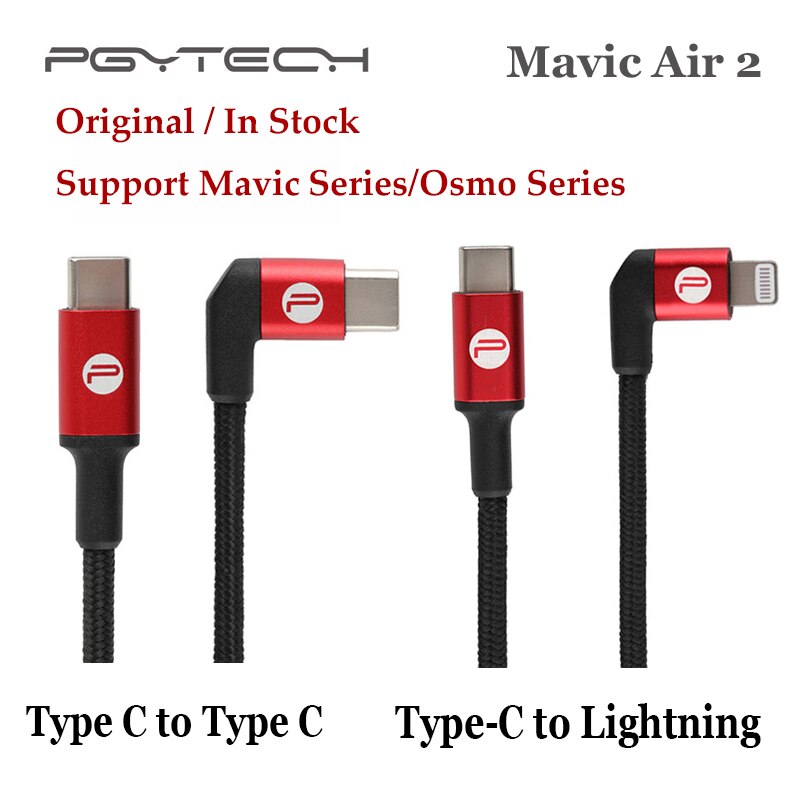 Pgytech Mavic Air 2 Rc Kabel Met Mavic Air 2 Afstandsbediening Type C Lightning Connector Ondersteuning Osmo Pocket/osmo Action