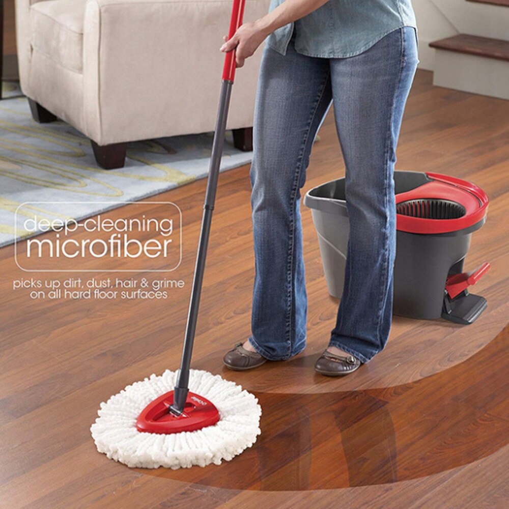 4pcs/Lot Rotating Mop Replacement Head Replacement Mop Head For Floor Cleaning Microfiber Mop Head Replacement