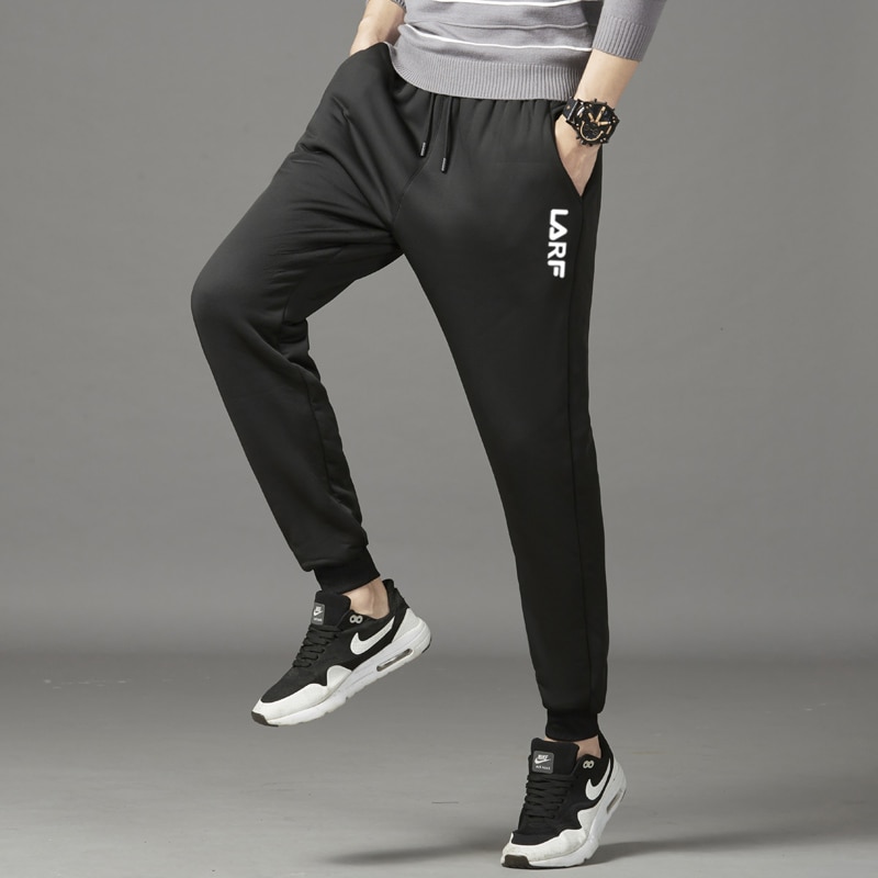 Dikke joggingbroek werkbroek winter heren fluwelen kokerbroek slim maat 4xl warme broek zwart trend sport joggingbroek joggingbroek