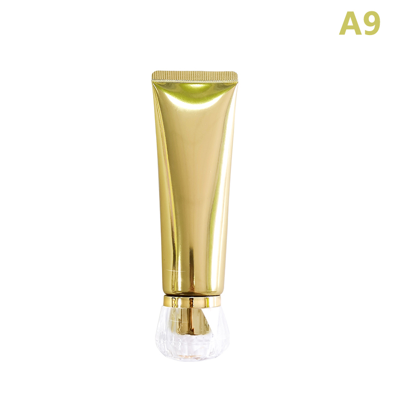 1Pcs Gold Silver Empty Refillable Plastic Soft Tubes Squeezable Bottle Cosmetic Container For Facial Cleaner Lotion Hand Cream: MULTI
