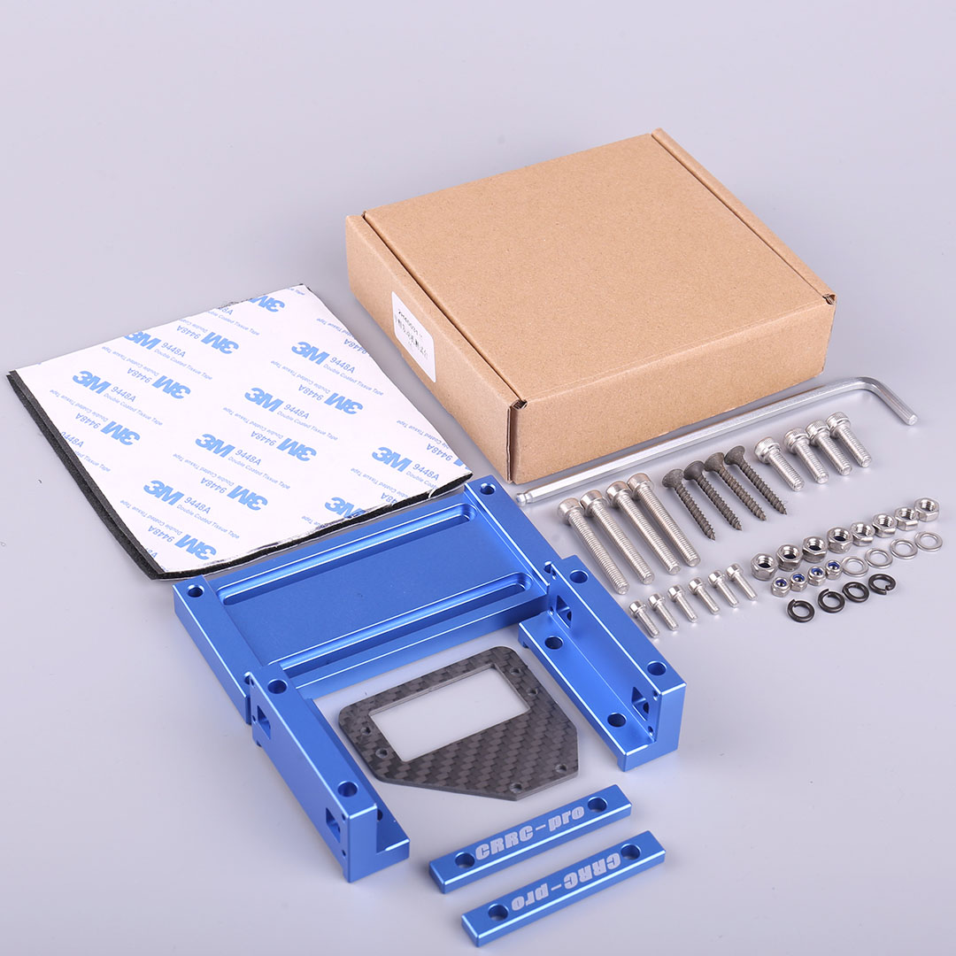 CRRC-PRO Alloy CNC Methanol Engine Gasoline Test Bench Set Run-in Bench For RC Airplane Helicopter DIY Tool Parts: Blue