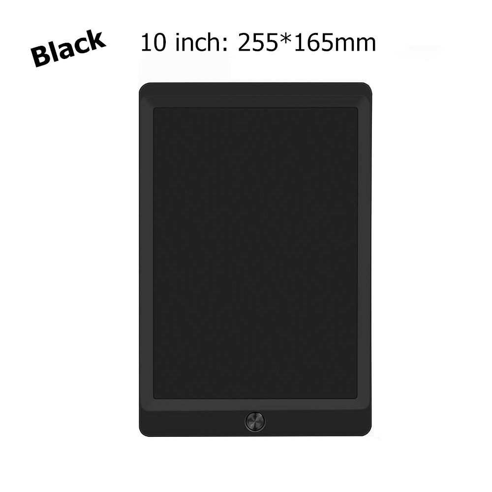Tableta de escritura LCD de 10 pulgadas, tableta gráfica Digital, tableta de dibujo electrónico a mano, tablero de dibujo, Bloc de notas, tablero de pintura con bolígrafo para niños, 8,5: Black 10 inch