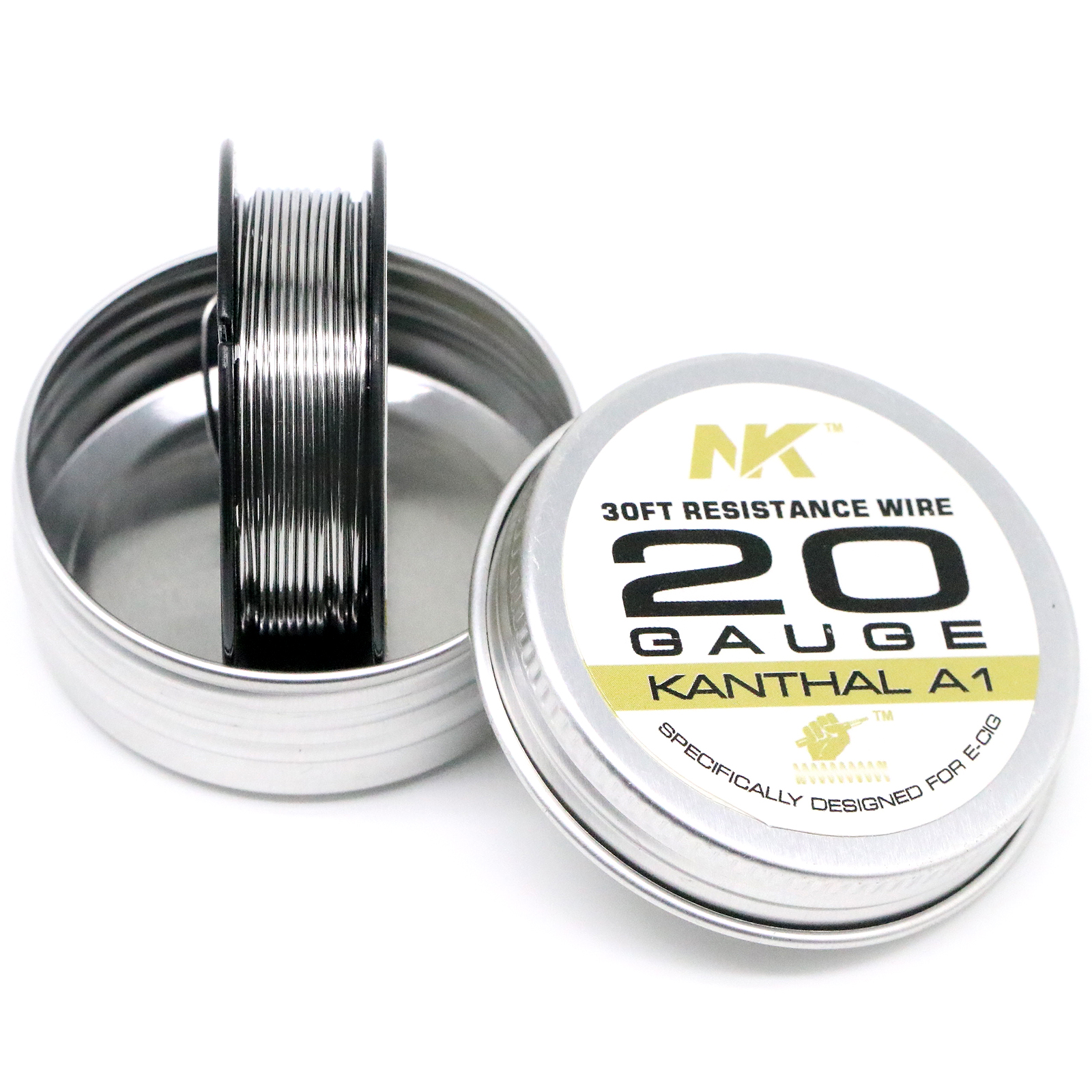 Filo di resistenza NK Clean KA1 22G 24G 26G 28G 30G 36G 38G 40G 44G filo bobina Vape: A1 20G 30Ft