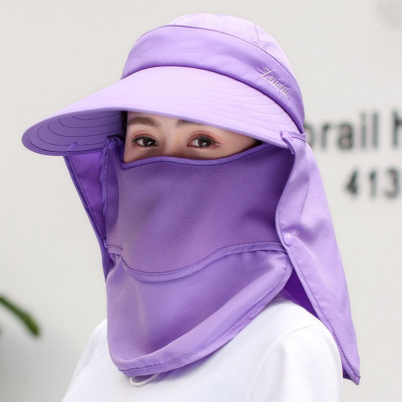 Sombrero para el Sol a prueba de viento para mujer, gorro de secado rápido de doble capa, protección para cubrir cuello y rostro, gorra UV con protección solar, gorro de pesca para exteriores y senderismo: Z