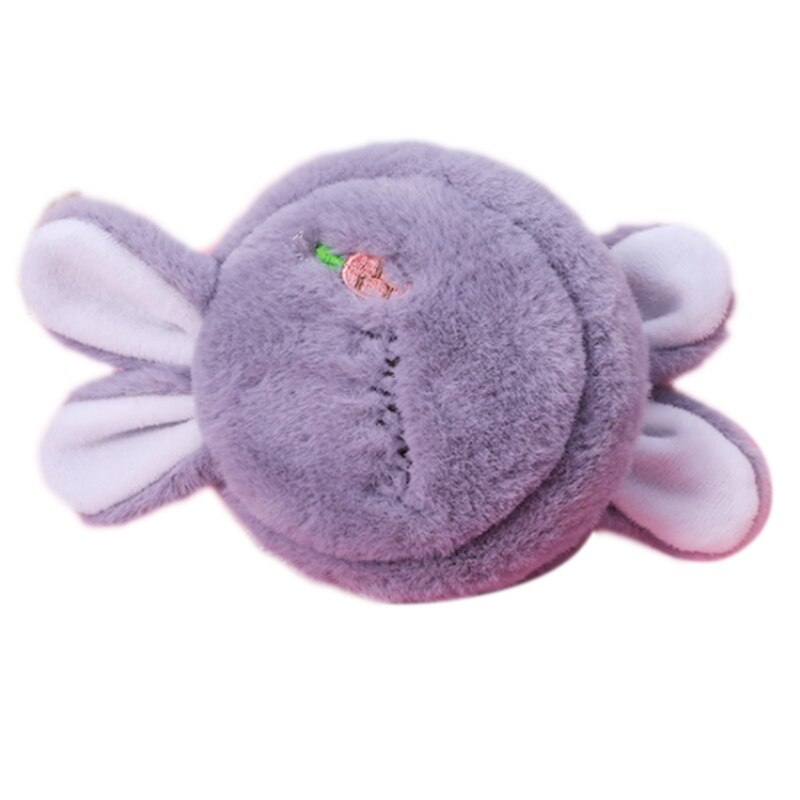 Pom Poms Ear Warm Rabbit Ear Earmuffs Headband Soft Fluffy Earcap Cute Earmuffs LX9E: Rabbit gray