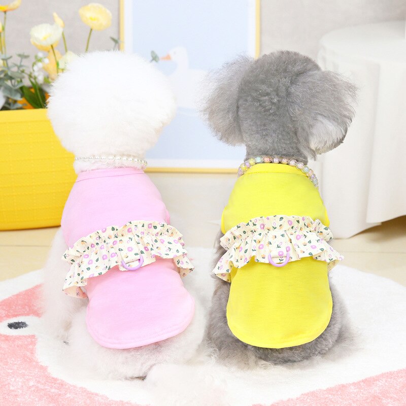 Hond Zomer Kleding Harnas Vest Kat Puppy Kleding Yorkie Yorkshire Terrier Pommeren Shih Tzu Maltezer Bichon Poedel Kostuums