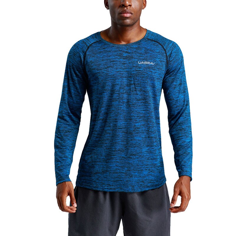 Abv sport fitness tøj langærmet løst basketball slid udendørs sports løbe skjorte stil hurtigttørrende tøj