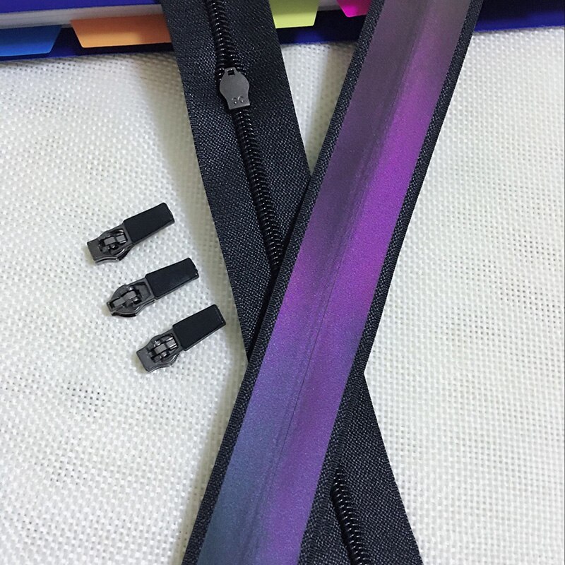 4 meter 3#  vattentäta blixtlås osynlig nylon dragkedja för sömnad utomhusjacka väskor resväskor spole dragkedjor diy sytillbehör: Dragkedja med glidare 4 st