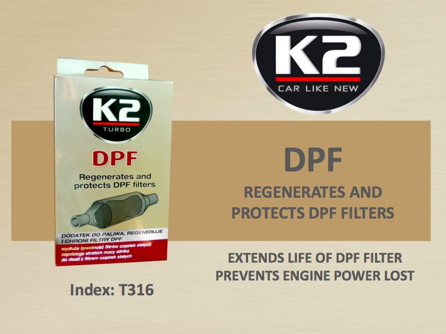 K2 DPF 50 ML additif pour moteur Diesel pour filtre à particules Diesel, nettoyant pour injecteur, filtre à suie plus propre